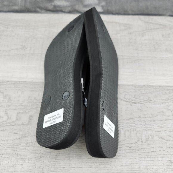 Havaianas Flip Flop Women 9/10 (EU39/40) Black NWT - Picture 9 of 10